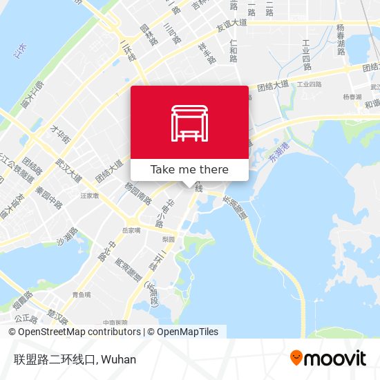 联盟路二环线口 map