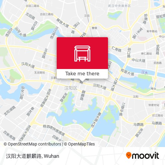 汉阳大道麒麟路 map
