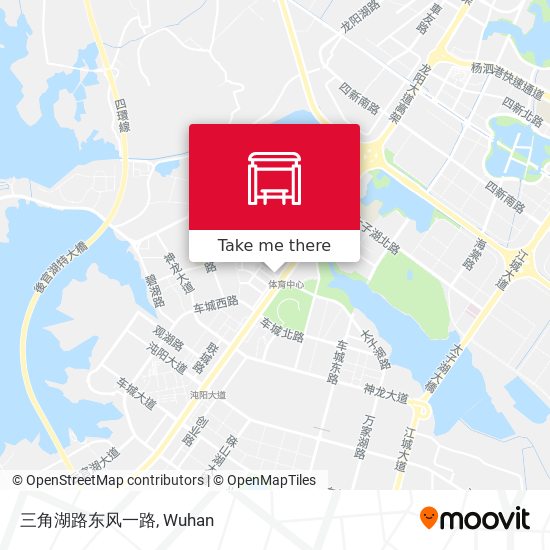 三角湖路东风一路 map