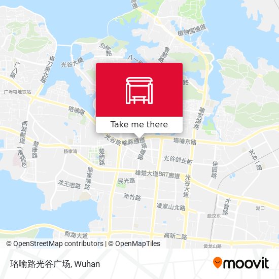 珞喻路光谷广场 map
