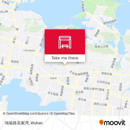 珞喻路吴家湾 map