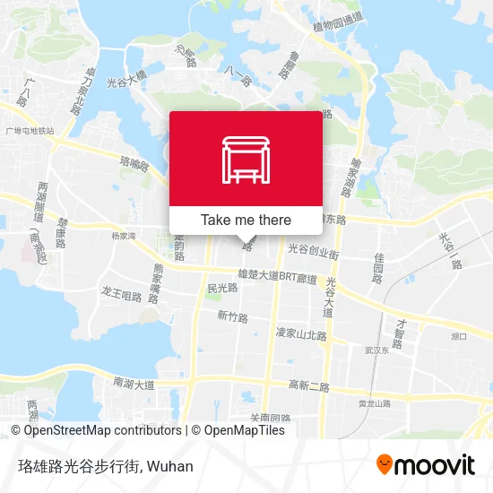 珞雄路光谷步行街 map