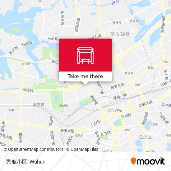 民航小区 map