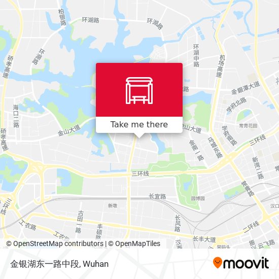 金银湖东一路中段 map