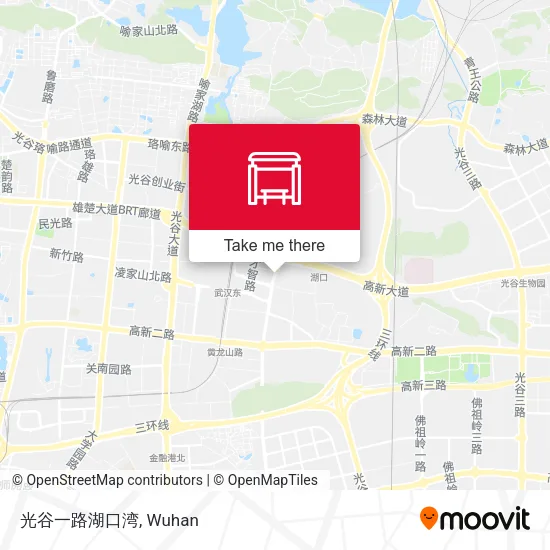 光谷一路湖口湾 map