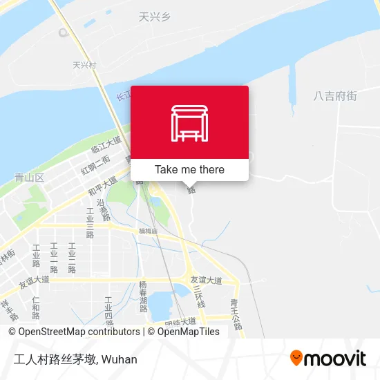 工人村路丝茅墩 map
