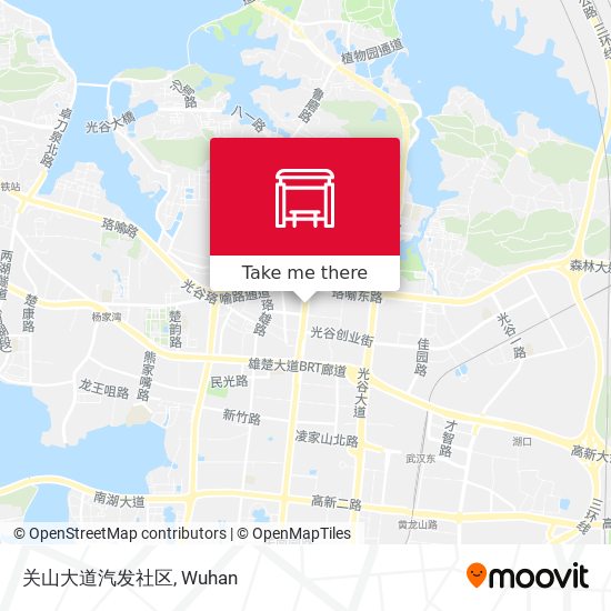 关山大道汽发社区 map