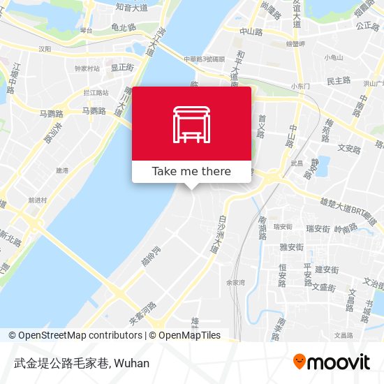 武金堤公路毛家巷 map