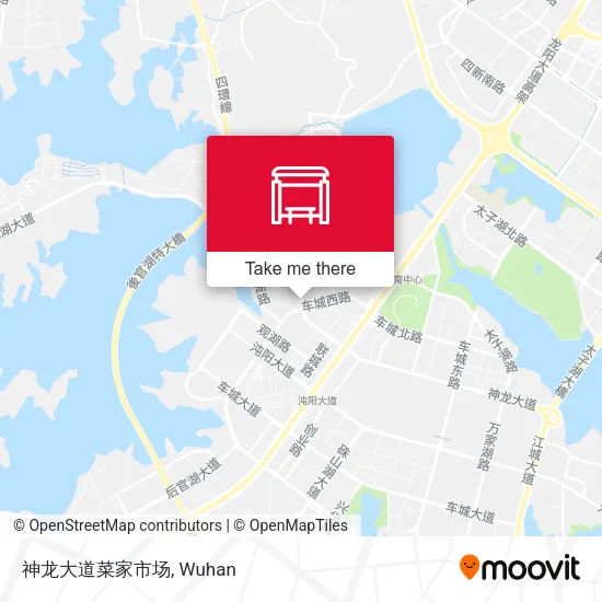 神龙大道菜家市场 map