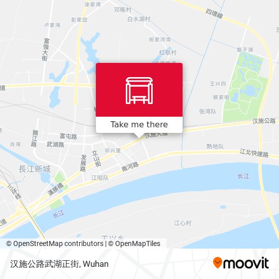 汉施公路武湖正街 map