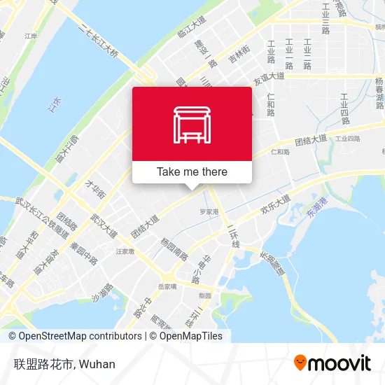 联盟路花市 map