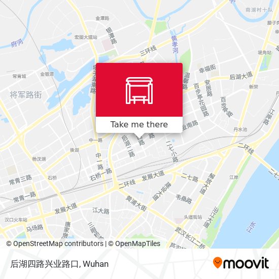 后湖四路兴业路口 map