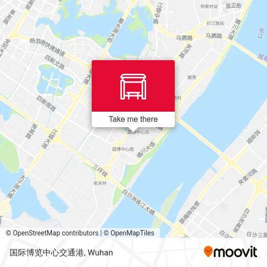 国际博览中心交通港 map