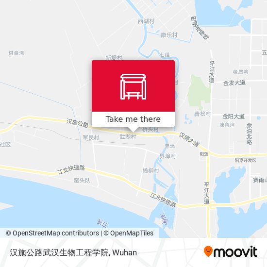 汉施公路武汉生物工程学院 map