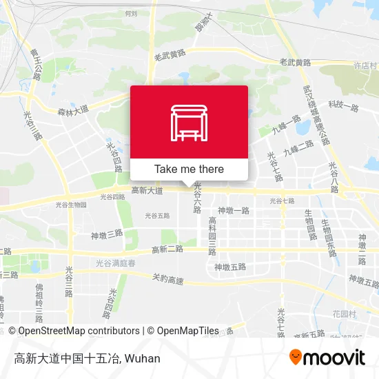 高新大道中国十五冶 map