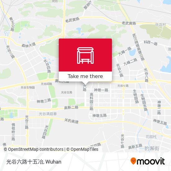 光谷六路十五冶 map