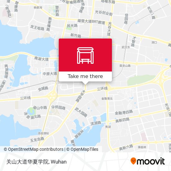 关山大道华夏学院 map