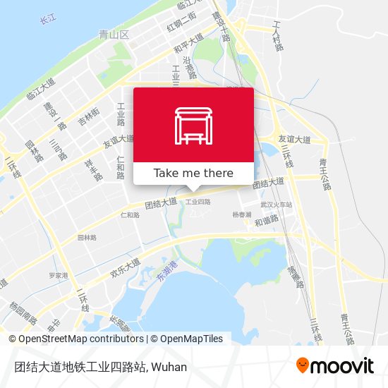 团结大道地铁工业四路站 map