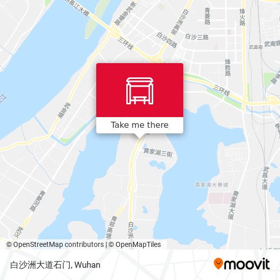 白沙洲大道石门 map