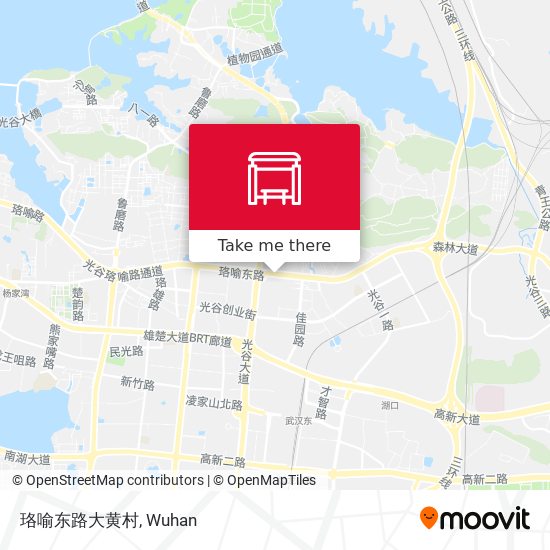 珞喻东路大黄村 map