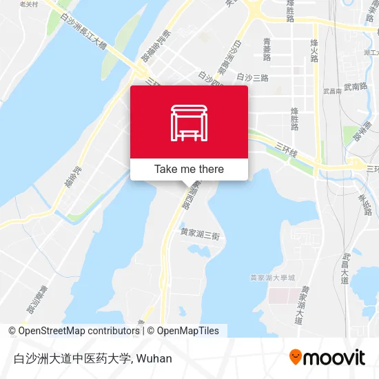 白沙洲大道中医药大学 map