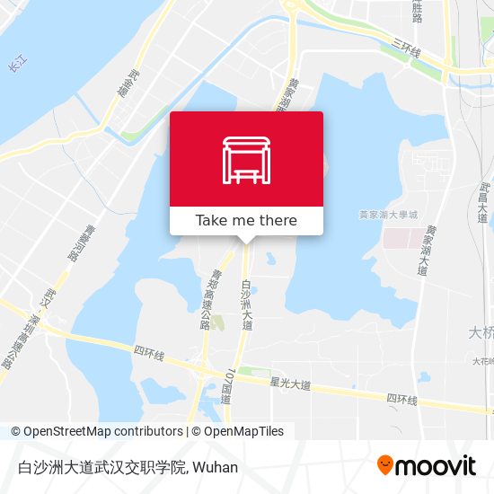 白沙洲大道武汉交职学院 map