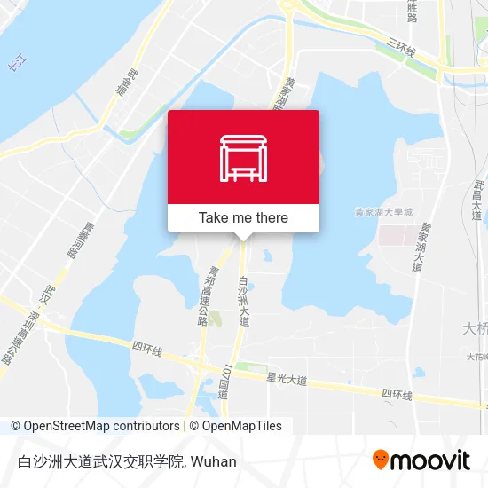 白沙洲大道武汉交职学院 map
