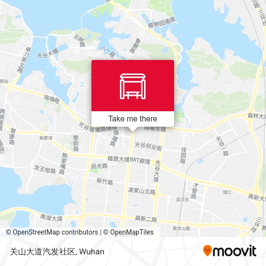 关山大道汽发社区 map