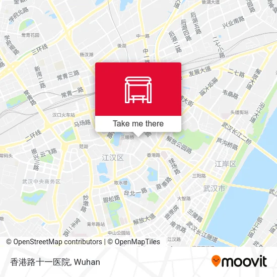 香港路十一医院 map