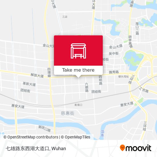 七雄路东西湖大道口 map