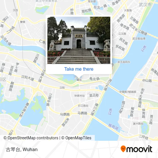 古琴台 map