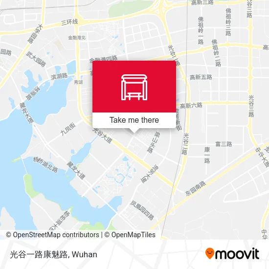 光谷一路康魅路 map