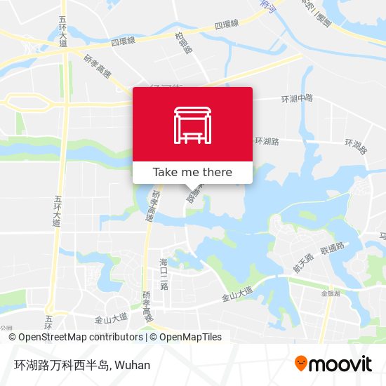 环湖路万科西半岛 map