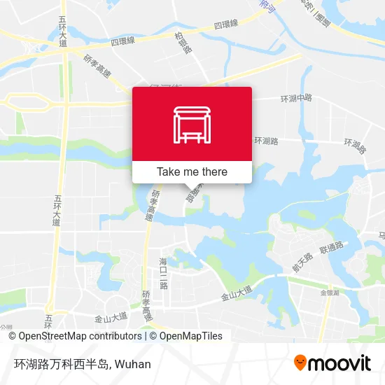 环湖路万科西半岛 map