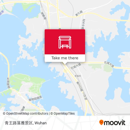 青王路落雁景区 map