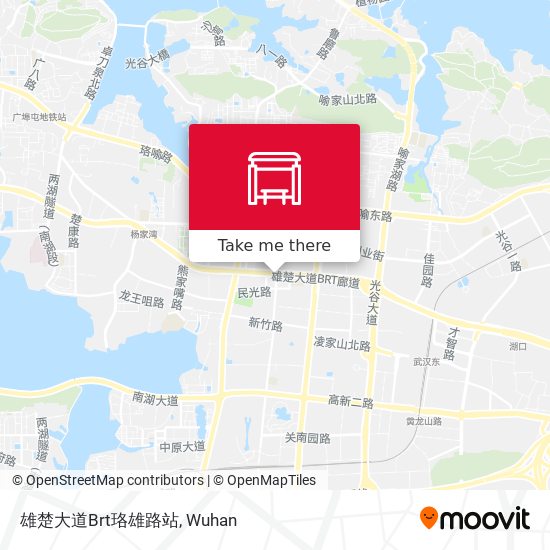 雄楚大道Brt珞雄路站 map