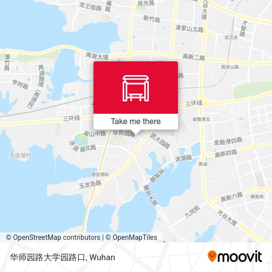 华师园路大学园路口 map