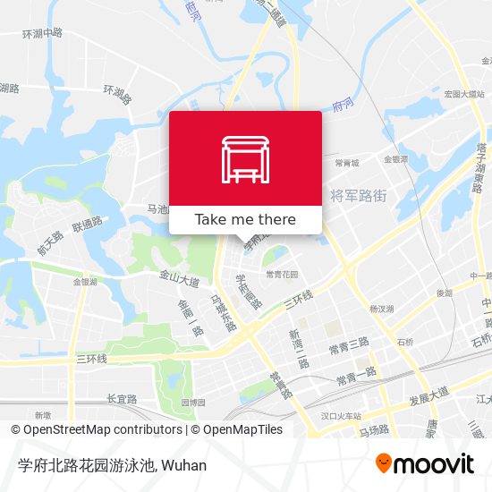 学府北路花园游泳池 map