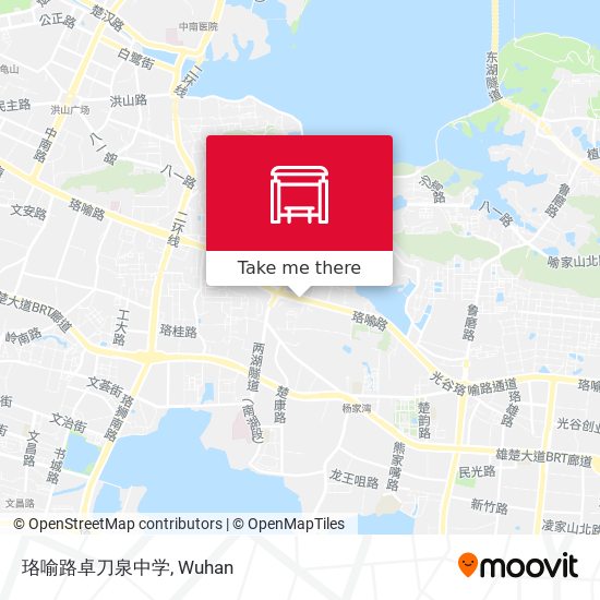珞喻路卓刀泉中学 map