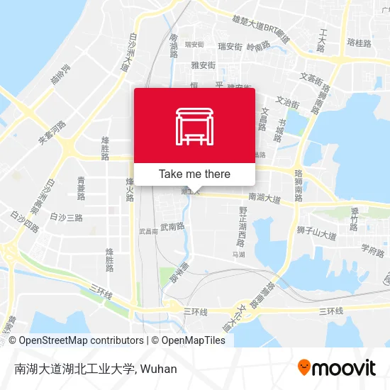 南湖大道湖北工业大学 map