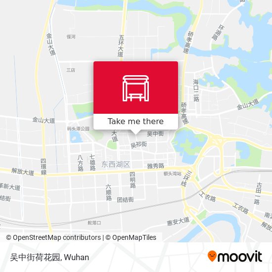 吴中街荷花园 map