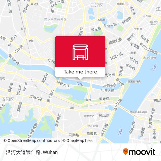 沿河大道崇仁路 map