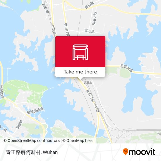 青王路解何新村 map