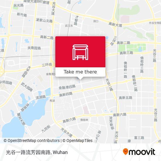 光谷一路流芳园南路 map