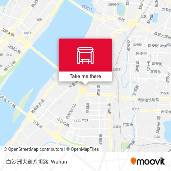 白沙洲大道八坦路 map