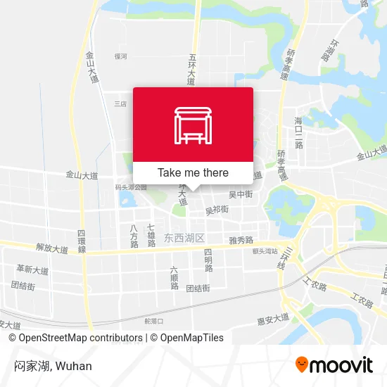 闷家湖 map