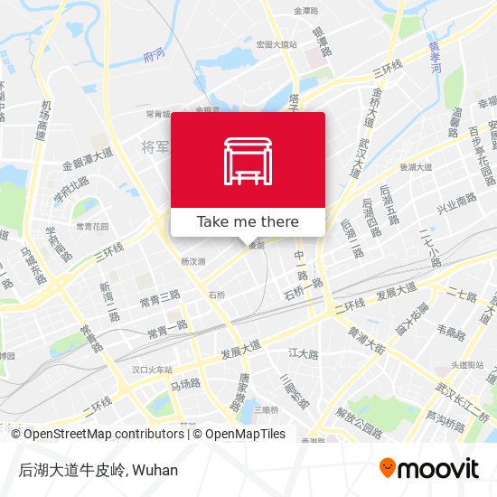 后湖大道牛皮岭 map