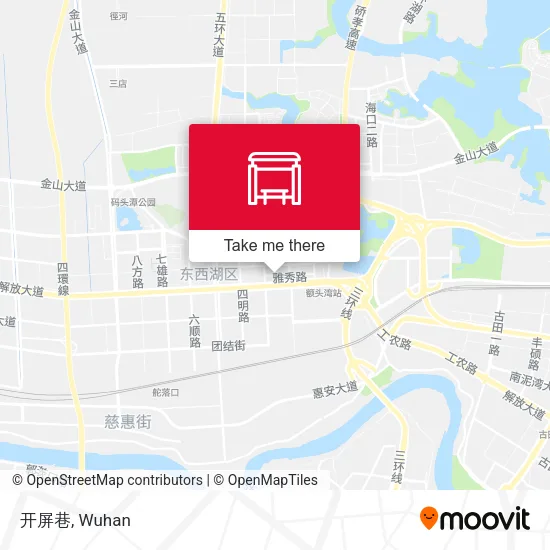 开屏巷 map