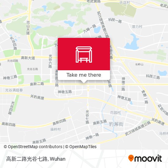 高新二路光谷七路 map
