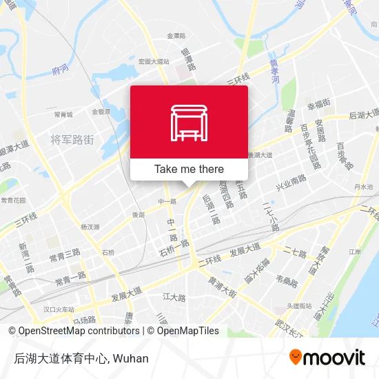 后湖大道体育中心 map